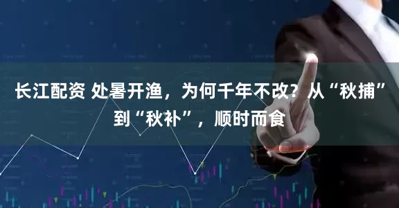 长江配资 处暑开渔，为何千年不改？从“秋捕”到“秋补”，顺时而食