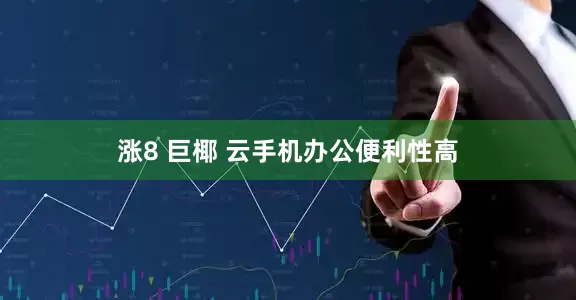 涨8 巨椰 云手机办公便利性高