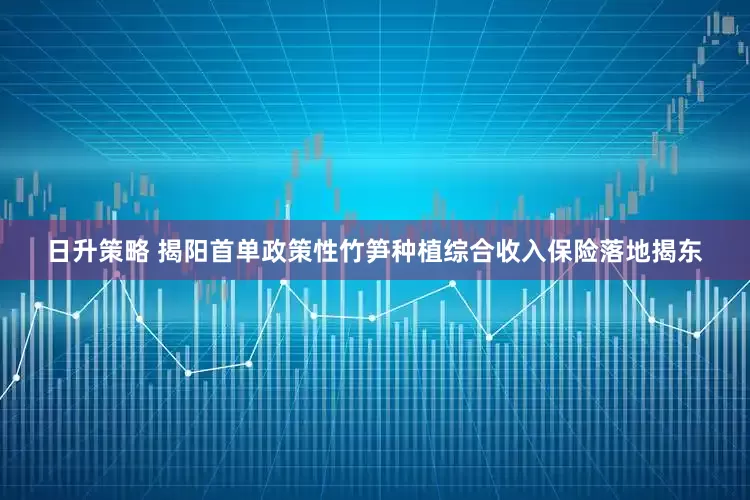 日升策略 揭阳首单政策性竹笋种植综合收入保险落地揭东